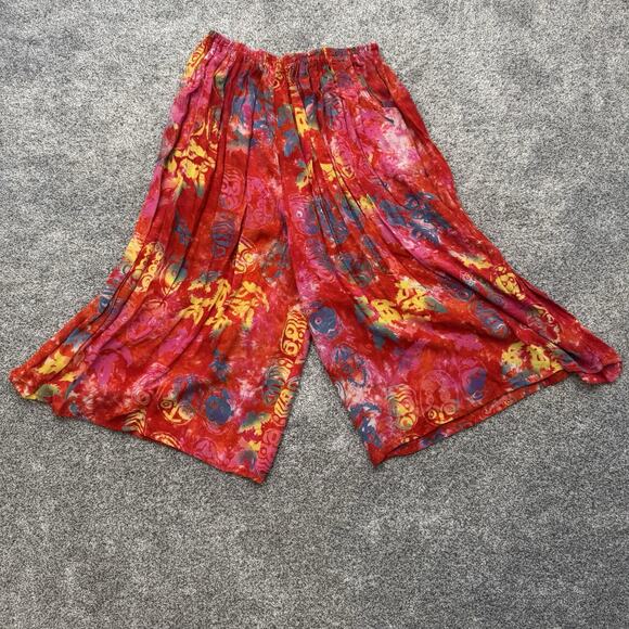 Two Piece Boho Hippy Outfit Palazzo shorts Plus 3X Psychadelic Resort Festival - Picture 5 of 10